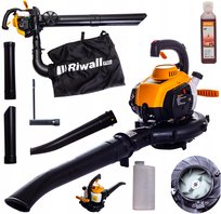Dmuchawa Spalinowa Ogrodowa Odkurzacz Do Liści 45 L + Olej Metalowy Nóż