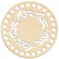 Dno ze sklejki do koszyka OKRĄG 15cm Okrągłe dno torebki na szydełku EKO