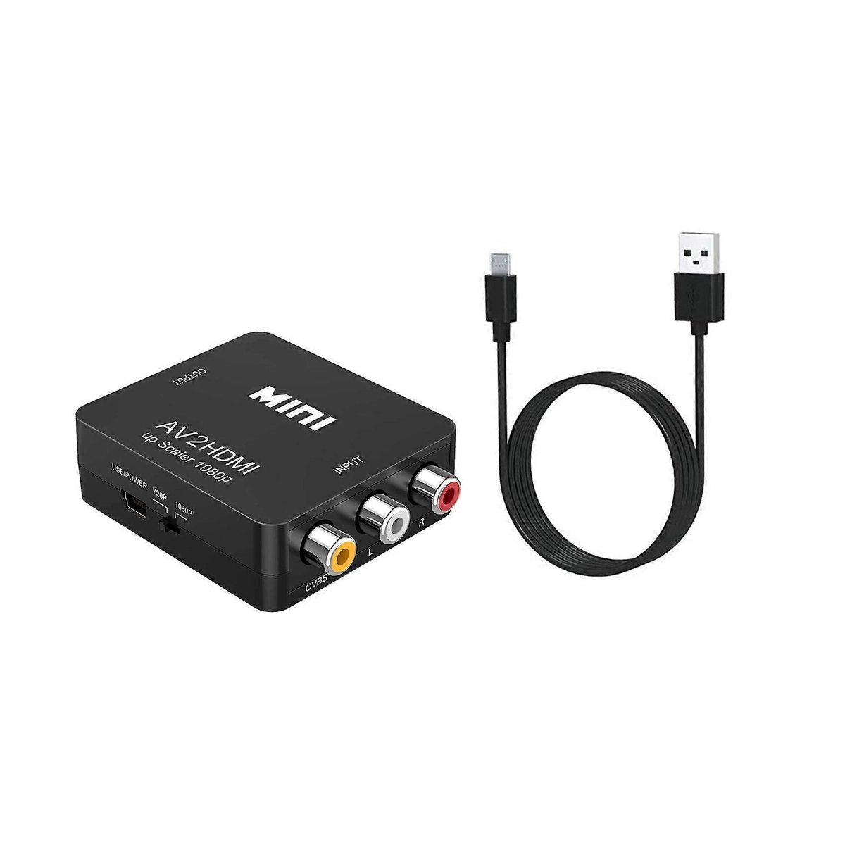do konwertera AV, 1080P Mini CVBS Video Audio Converter Adapter PAL ...