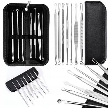 Do Usuwania Wągrów Przyrząd Profesjonalnych Łyżeczek 7szt. + Etui - Domowyświat