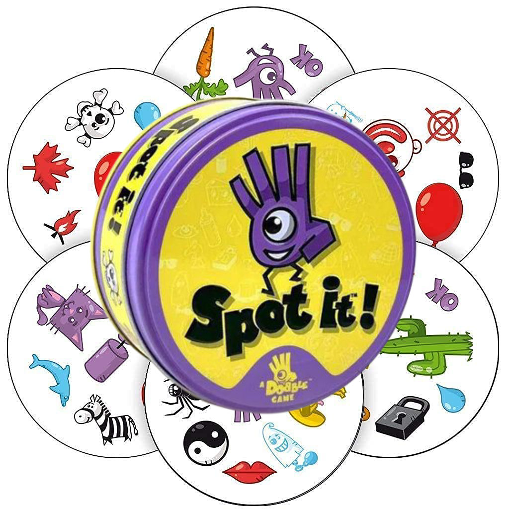 DOBBLE Spot It! Gra karciana planszowa Rodzinna na Prezent Znajdź parę, ASMODEE