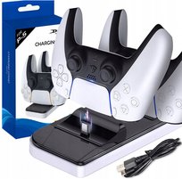 Dobe TP5-0504 Stacja Dokująca Pad PS5 Ładowarka na 2 Kontrolery Pady DOBE