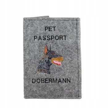 Doberman Haftowany pokrowiec na paszport - Inna marka