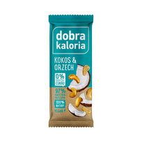 Dobra Kaloria, baton owocowy kokos & orzech, 35 g