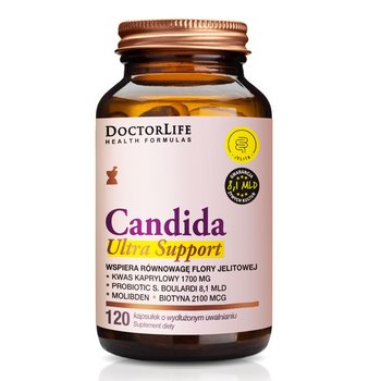 Doctor Life Candida ultra support suplement diety wspomagający równowagę flory jelitowej 120 kapsułek - Doctor Life