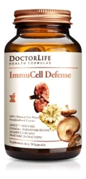 Фото - Вітаміни й мінерали Doctor Life, Immucell defense, Suplement diety z ekstraktów z grzybów wita