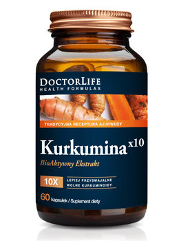 Doctor Life Kurkumina x10 bioaktywny ekstrakt 500mg suplement diety 60 kapsułek - Inna marka