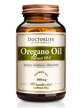Doctor Life Oregano Oil olej z dzikiego Oregano 3000mg suplement diety 120 kapsułek - Doctor Life