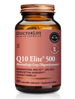 Doctor Life Q10 elite 500 suplement diety rewitalizujący geny długowieczności 60 kapsułek - Doctor Life