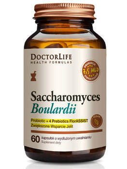 Doctor Life Saccharomyces boulardii suplement diety wspierający jelita 60 kapsułek - Doctor Life