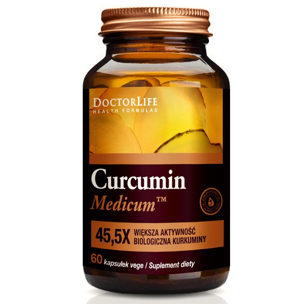 Zdjęcia - Witaminy i składniki mineralne Kaps Optik Doctor Life, Suplement diety Curcumin Medicum Kurkumina 500 mg, 60 kaps 