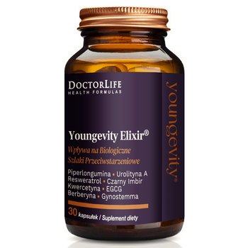 Doctor Life Youngevity Elixir, Odmłodzenie komórkowe, rewitalizacja mitochondriów, Suplement Diety, 30 Kaps. - Doctor Life