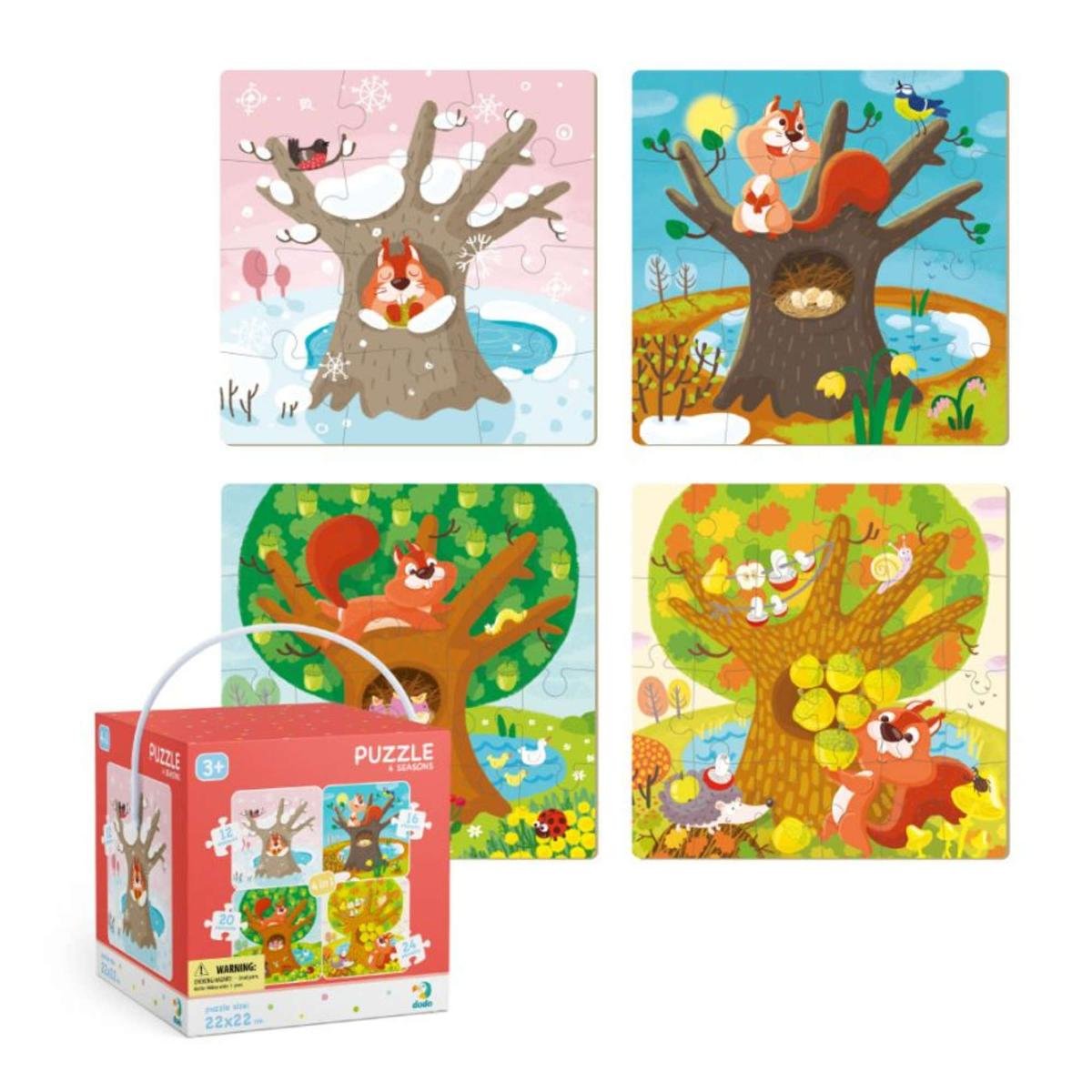 Dodo Puzzle 4 w 1 Pory roku