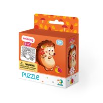 Dodo, puzzle, Jeżyk z kolorowanką, 16 el. Dodo