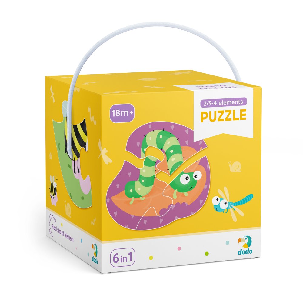 Dodo, puzzle, Owady, 6w1