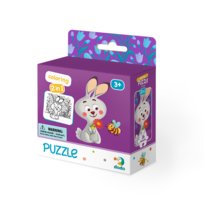Dodo, puzzle, Zajączek z kolorowanką, 16 el. Dodo