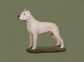 Dog Argentyński Malowana statuetka Posąg Figurka - Art-Dog
