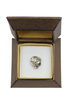 Dog z Bordeaux, Dogue de Bordeaux, Mastif francuski - broszka z psem w pudełku prezentowym, elegancki pin, wpinka do klapy marynarki marki Art-Dog