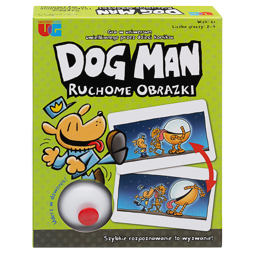 Dogman Ruchome Obrazki, gra planszowa, University Games