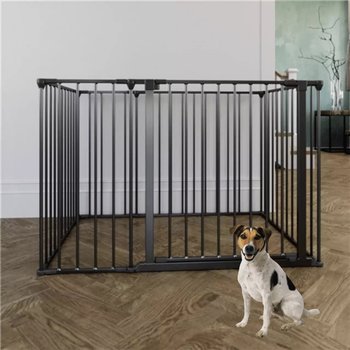 DogSpace - Max Multi - kojec dla psa z furtką, czarny (70x102cm) - Baby Dan