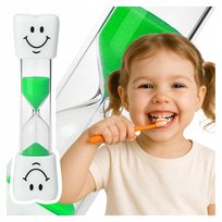 DOKŁADNA Klepsydra ZĄBEK Timer do mycia ZĘBÓW dla dzieci ZIELONA MEGADIDI