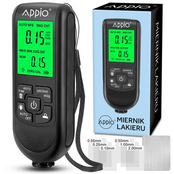 Dokładny Miernik grubości lakieru Sonda z wyświetlaczem LCD 0~2000um - APPIO