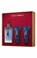 Dolce & Gabbana, K by Dolce & Gabbana zestaw woda toaletowa spray 100ml + żel pod prysznic 50ml + balsam po goleniu 50ml