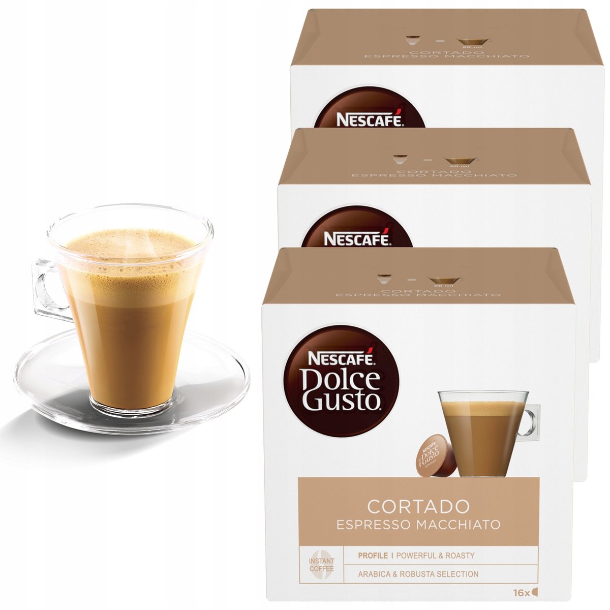 Coffee capsules compatible with NESCAFÉ® Dolce Gusto® CHiATO Café