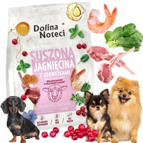 DOLINA NOTECI karma dla psów małych ras SUSZONA JAGNIĘCINA Z KREWETKAMI 3KG