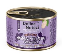 DOLINA NOTECI Superfood pasztet i filet dla kota sterylizowanego sandacz z cielęciną 185g