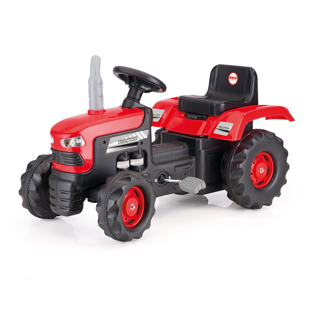 Dolu, traktor na pedały, czerwony
