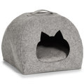 Domek dla kota ZELLER, szary, 45x38x33 cm. - Zeller