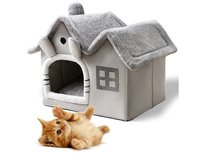 Domek Dla Zwierząt Legowisko Dla Psa Kota Budka Pluszowy Posłanie Buda