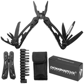 Dominator Multitool Narzędzie Wielofunkcyjne 22 Funkcje "Army Ant" + Komplet Bitów Czarny - Dominator