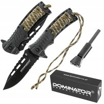 Dominator Urban Combat Nóż Bushcraft Krzesiwo Linka