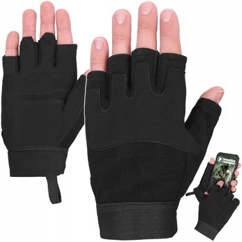 Dominator Urban Combat Rękawice Taktyczne Strzeleckie Bez Palców Czarne M - DOMINATOR URBAN COMBAT