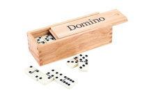 Domino Double 6 Large – Duże Kamienie W Drewnianym Pudełku, gra planszowa, TRW
