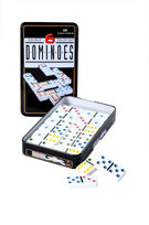 Domino Double 6 W Metalowym Pudełku - 28 Kamieni Z Kolorowymi Oczkami, gra planszowa, TRW