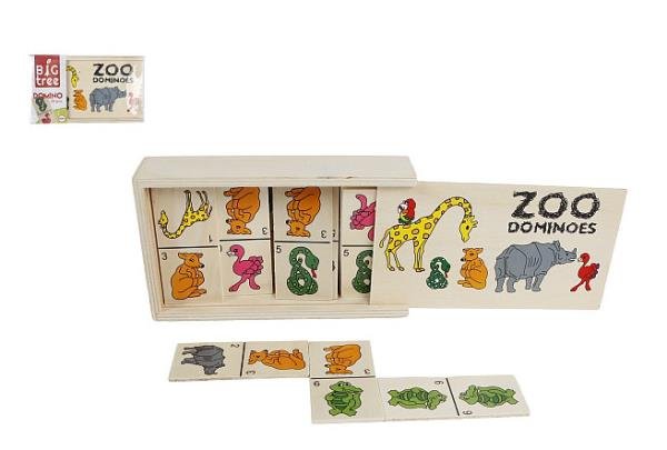 Domino drewniane Zwierzęta 28 elementów (610016)