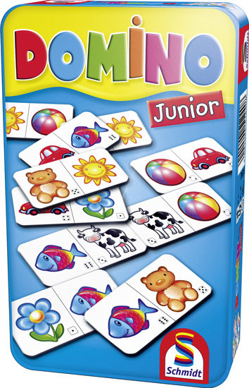 Фото - Настільна гра Domino Junior, gra logiczna, Schmidt, wersja podróżna