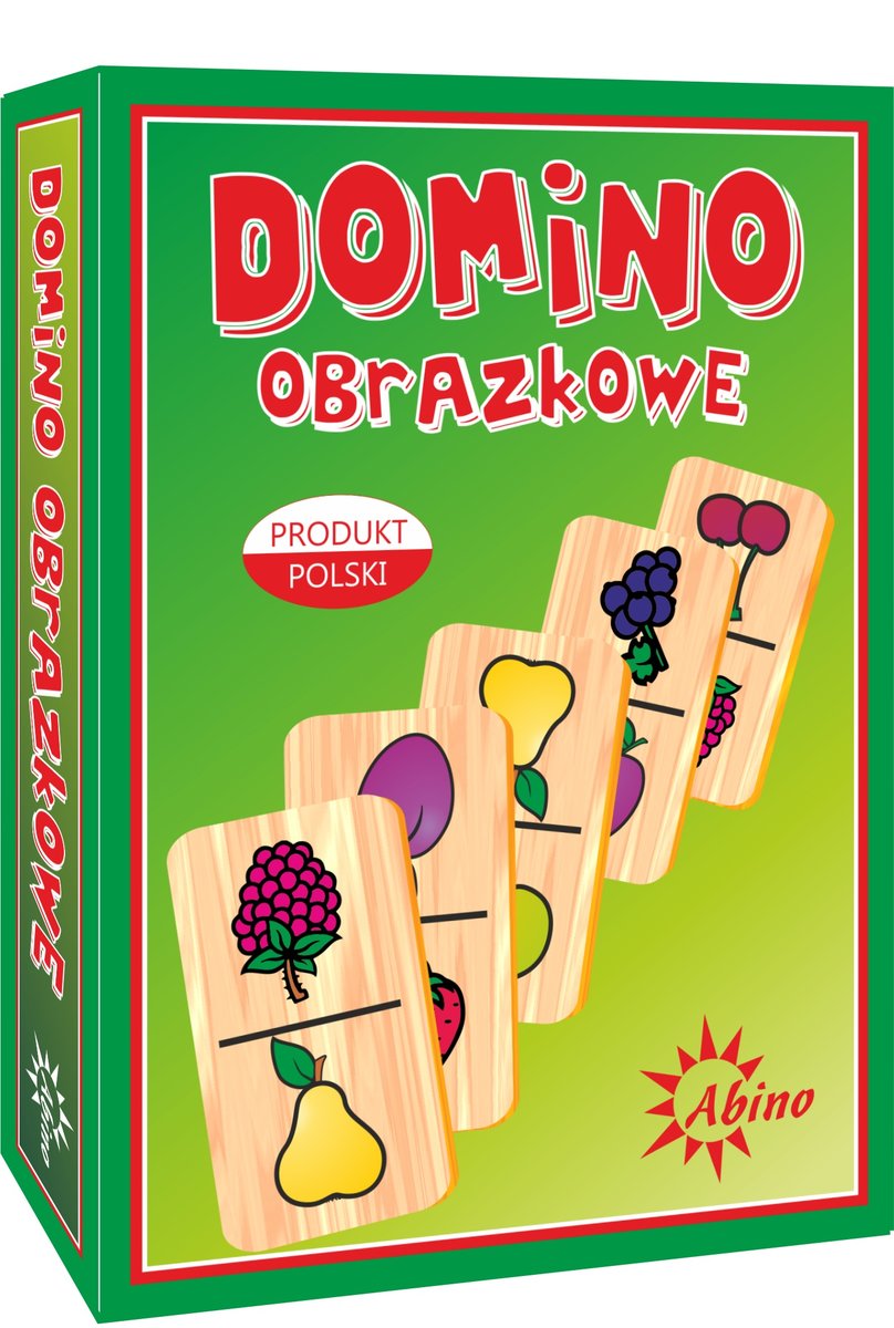 Zdjęcia - Gra planszowa Domino obrazkowe Owoce, , logiczna, Abino