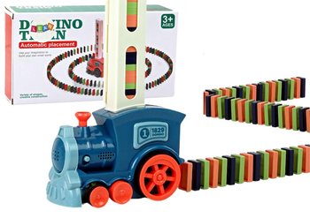 Domino Pociąg Lokomotywa Układanka Kolorowy Dźwięk - Lean Toys
