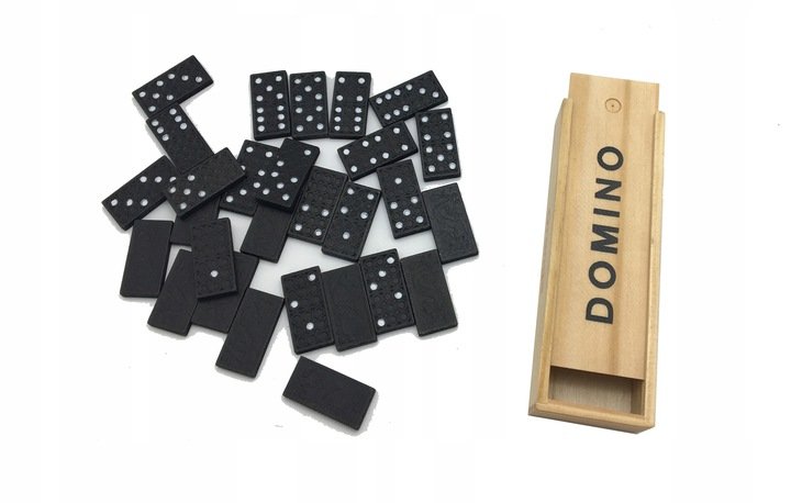 Domino drewniane, gra logiczna