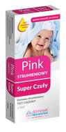 Domowe Laboratorium, Pink Strumieniowy Super Czuły Test Ciążowy, 1 sztuka - Hydrex