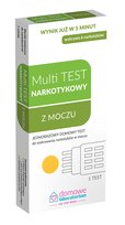 Domowe Laboratorium, test do wykrywania narkotyków w moczu Multi Test,1 szt.