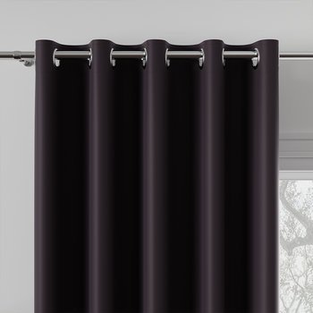 DONA Tkanina typu blackout, wysokość 280cm, kolor śliwkowy fioletowy - Markizeta