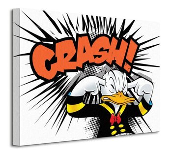 Donald Duck Crash - obraz na płótnie - Art Group