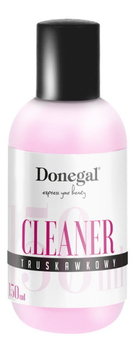 Donegal, cleaner truskawkowy do manicure hybrydowego, 150 ml - Donegal