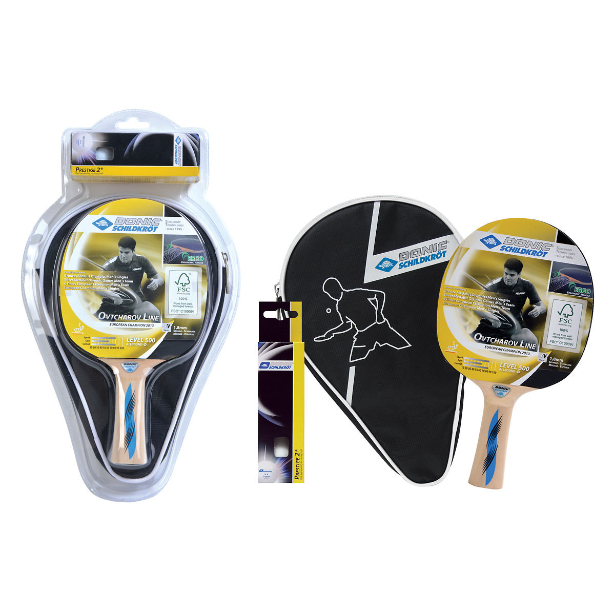 Donic Schildkröt Tafeltennis Set Persson 500 Kurk