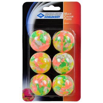 Donic Schildkrot, Piłeczki do tenisa stołowego, Multicolor, 6 szt. - Donic Schildkröt
